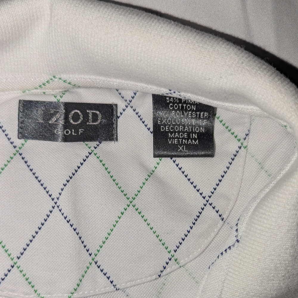 Izod Men's XL Golf Performance Short Sleeve Polo Shirt - Picture 3 of 3